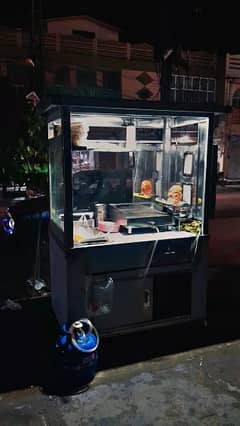 Fast Food Counter with Grill and Fryer