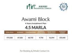 4.5 marla file available on installment-Awami Block-Blue world city-islamabad.