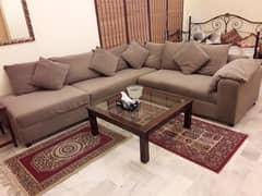 Sofa set (5 seater + Cushioned Table)