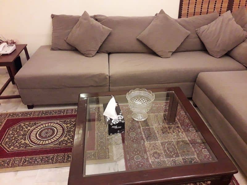 Sofa set (5 seater + Cushioned Table) 2