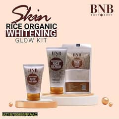 BNB whitening rice kit ,pack of 3، only delivery, wathsapp me