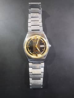 Citizen Mens automatic watch Gold and black dial