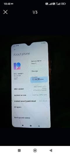 Redmi 9 Ram 3 gb storage 32gb 8/10