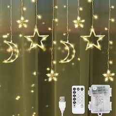 GloBrite Curtain Lights with 138 LED Lights | Battery OPERATED