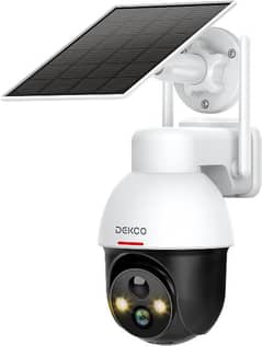 DEKCO Solar Security Camera Wireless Outdoor, 2K Night Vision