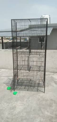Iron and Wooden Cage for Sale