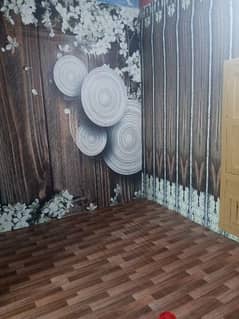 flax wallpaper and floor sheet work
