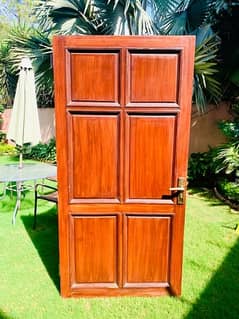 Solid diyar wood doors available for sale.