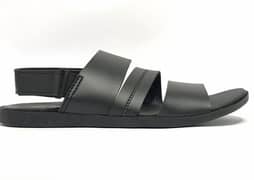 mans Synthetic material sandals  Black