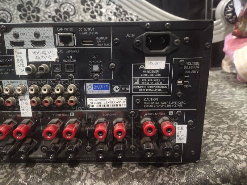 Pioneer SC LX 56 9.2 channels like bose JBL Klipsch marantz, Yamaha 1