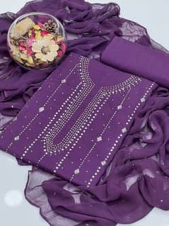 3 PC Unstitched Lawn Collection S02