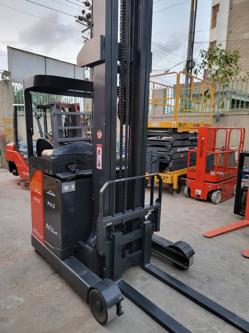 Linde R16SHD-12 Battery Operated Electric Reach Truck Lifter Forklift 15