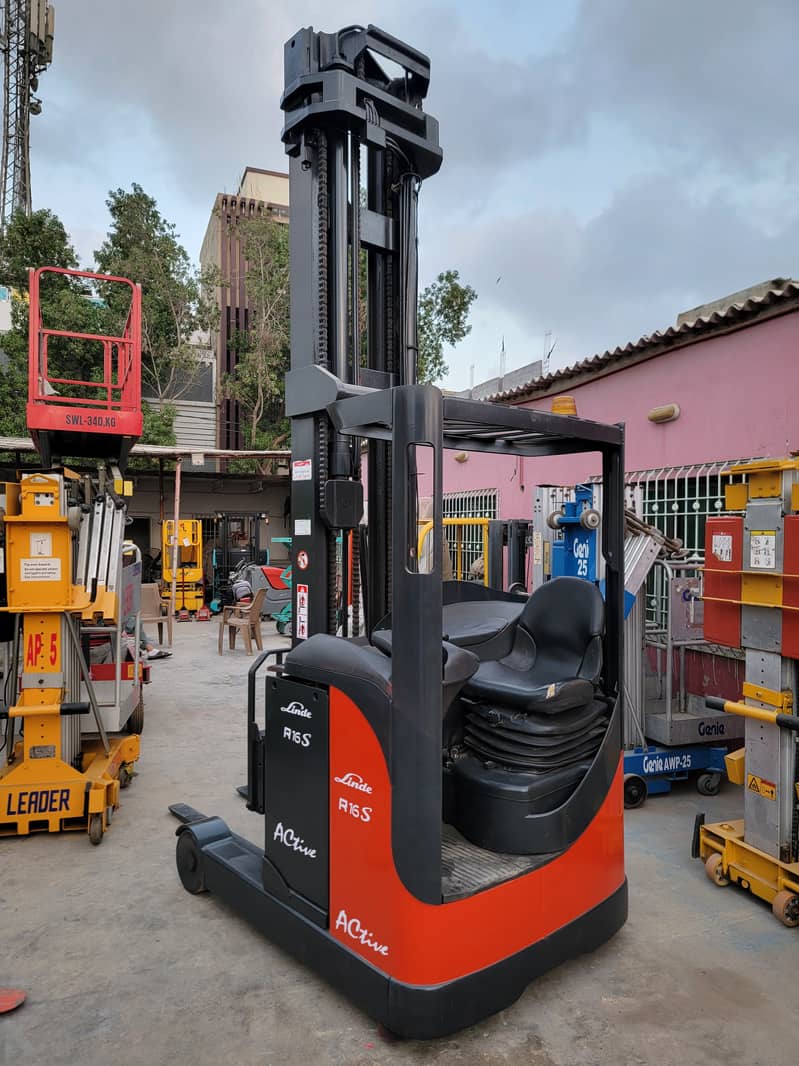 Linde R16SHD-12 Battery Operated Electric Reach Truck Lifter Forklift 19