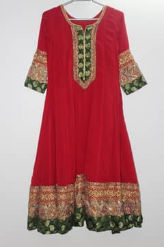 Red Mehndi Dress