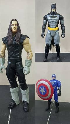 The Undertaker, The Batman and Captain America Action figure