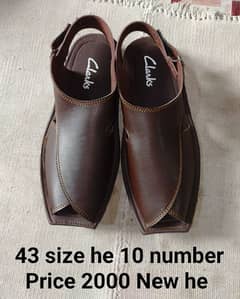 2 Sandal Men 42 43 size 1500 ki 1 he