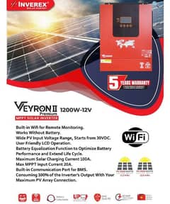 Inverex Veyron 2024.1. 2kw. Wifi & BMS for lithium battery.