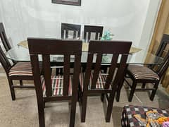 6 seater dining table (used)