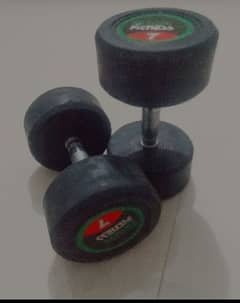 7kg dumbbells for sale and a resistance band
