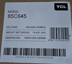 TCL 65″ C645 QLED TV