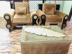 5 seater sofa with seathi and center table