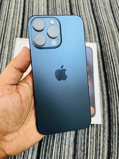 iPhone 15 Pro Max 256GB Blue Titanium (PTA Approved) LLA / USA Version