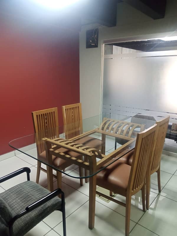 FULLY. FURNISHED OFFICE IS AVAILABLE ON THE RENT IN THE COMMERRICAL. BUILDING AT MAIN SHAHRE E FAISAL 2