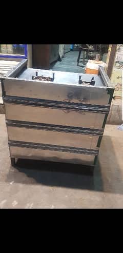like a new counter 2 burner steel good condition for sale