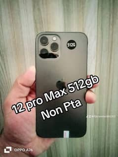 iphone 12 pro max 512gb  non pta A++ condition 85 health