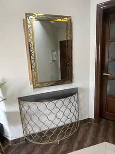 golden black console table-Almost new