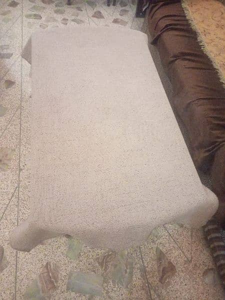 urgent sale. . tempered glass centre table+1 side table with covers 18