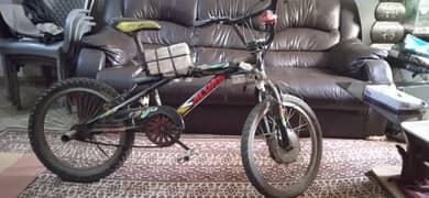 BMX cycle converted into electric
