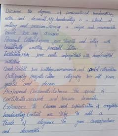 a professional handwritter to make your assignment on time