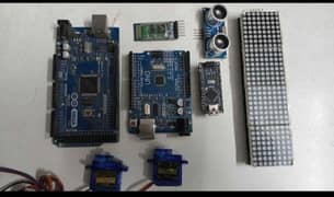 Arduino mega , Arduino Uno , Arduino nano , Bluetooth module HC-05