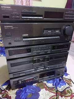 pioneer made in Japan 100 Watts double cassette player  110 v