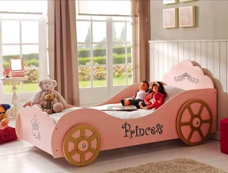 Kids bed | Baby Car Bed | kids wooden bed | kids Furniture / Bunk beds 2