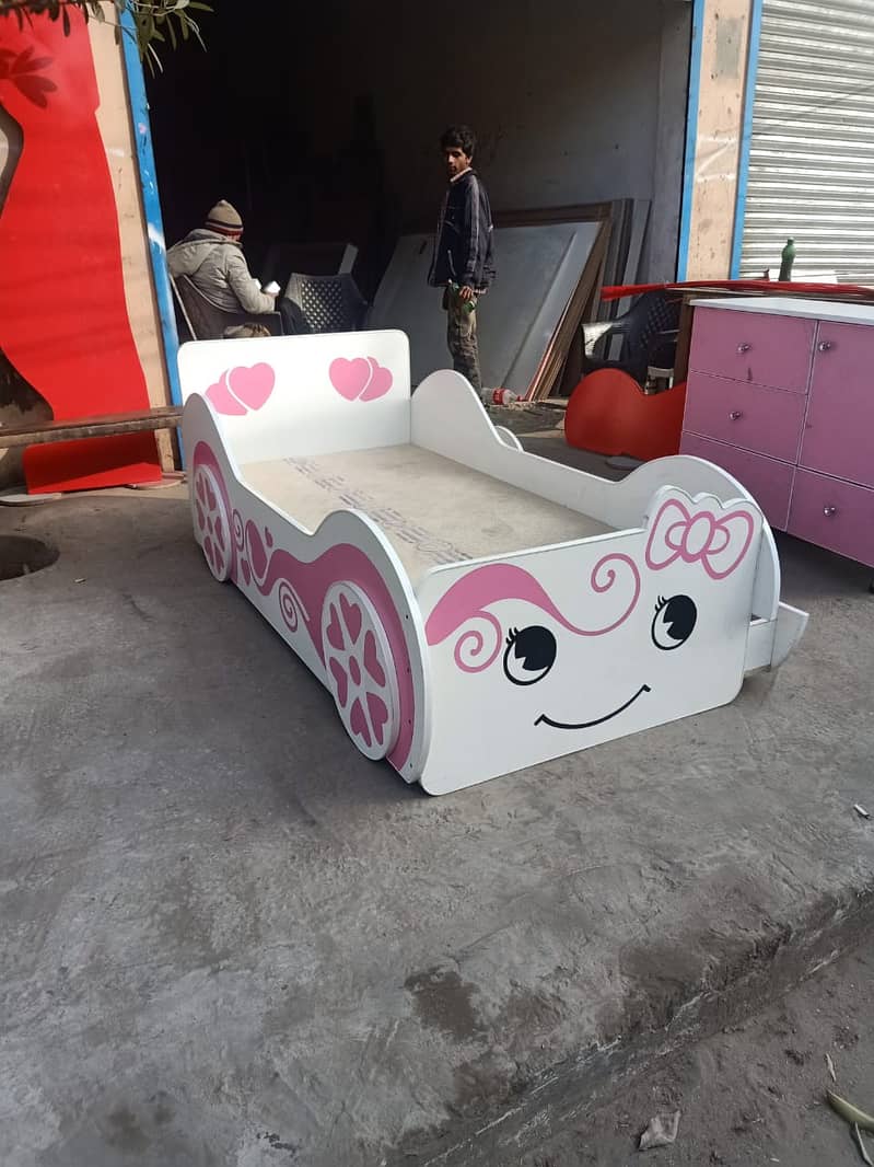 Kids bed | Baby Car Bed | kids wooden bed | kids Furniture / Bunk beds 5