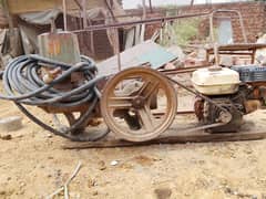 donkey pump with generator and pipe