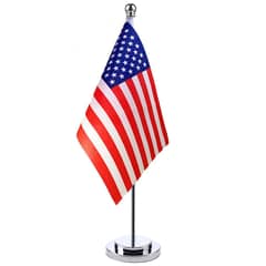 Logo Table Flag , Indoor big Flag with floor stand , USA Flag outdoor