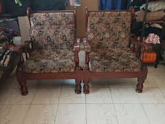 5 seater sofa with center table made with pure wood