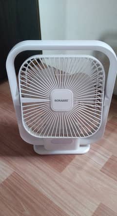 Rechargeable fan mini with light