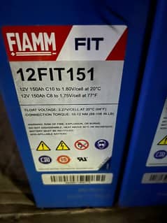 Fiamm 150-Ah Dry Battery made in Italy