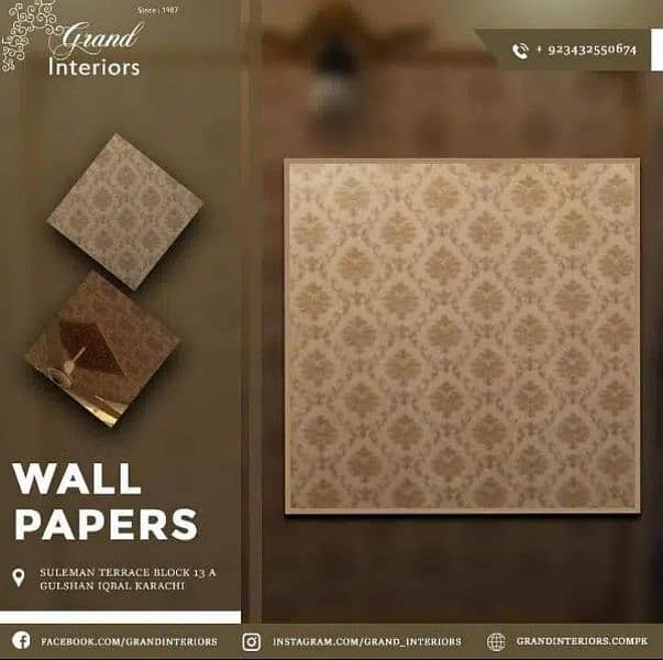 Wallpapers wall morals wall panels wpvc panels by Grand interiors 0