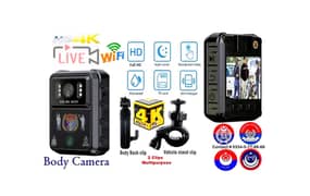 4K Police Body Worn Camera Body Camera WiFi Live Mobile cctv Bodycam