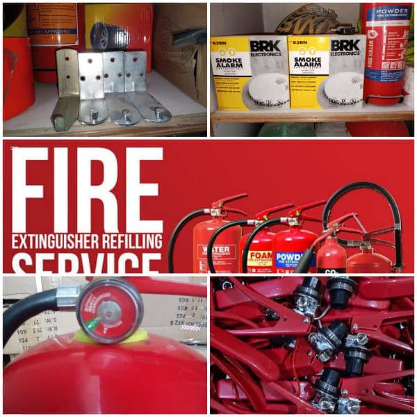 All types of fire extinguishers available 14