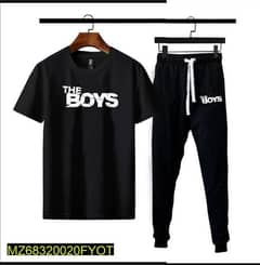 2 Pcs micro printed track suit for men's best track Suit
