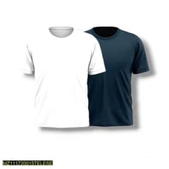 Men's cotton plain T-shirts, pack of 2