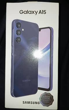 samsung a15 8 ram /256 storage with box new condition used only 1 week