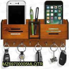 wall mount keys, pen and mobile holder
