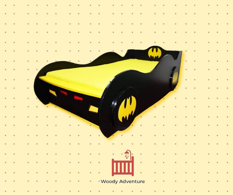 Batman Car Bed with light , Bedroom Sale in Pakistan 2